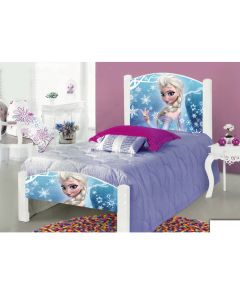 Cama Infantil Solteiro Adesivada Frozen