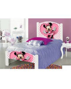 Cama Infantil Solteiro Adesivada Ratinha