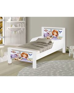 Mini Cama Infantil Princesa Sofia Adesivada com Colchão